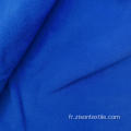 Tissu polaire tricoté double face Textiles bleus teints